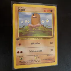 Rare Vintage GERMAN BASE SET 1st Edition DIGDA/Diglett #47/102 NM () - Image 1
