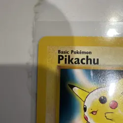 1999 Pokemon The First Movie Pikachu Black Star Promo #4 Raw LP - Image 4