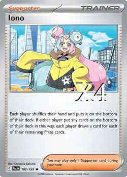 4x Iono 185/193 x4 - Paldea Evolved - Pokemon TCG - Playset - Image 1