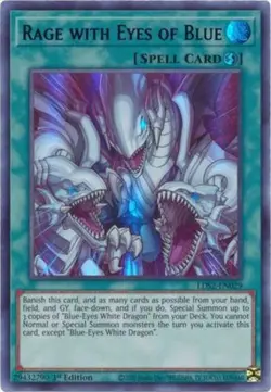 Yugioh! LP Rage with Eyes of Blue (Purple) - LDS2-EN029 - Ultra Rare - 1st Editi - Image 1