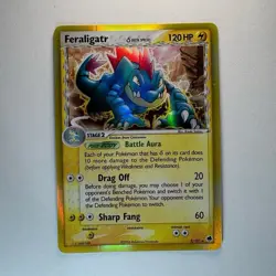 Pokemon Feraligatr EX Dragon Frontiers Delta Species Holo Rare 2/101 120 HP 2006 - Image 1