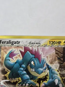 Pokemon Feraligatr Holo Rare Card 2/101 EX Dragon Frontiers HP / Damaged - Image 4