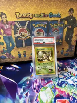 PSA 7 1999 Japanese Gym2 Giovanni’s Pinsir #127 TCG pocket monster Pokemon Card - Image 1