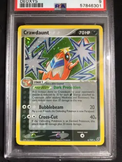 Pokemon Cards: EX Deoxys Rare Holo: Crawdaunt 6/107 PSA 9 - Image 2
