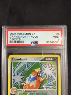 Pokemon Cards: EX Deoxys Rare Holo: Crawdaunt 6/107 PSA 9 - Image 3