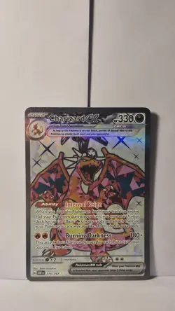 Pokemon TCG Charizard EX Obsidian Flames Full Art Card 215/197SV03 - Image 1