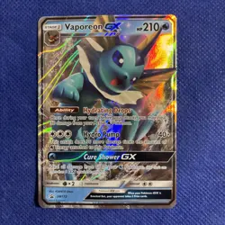 Vaporeon GX Promo Sun & Moon Pokemon Promo SM172 Card - NM - Image 1