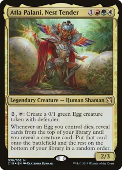 ATLA PALANI, NEST TENDER Mythic Foil Commander 2019 NM MTG - Image 1