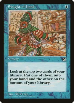 Sleight of Hand - MtG Portal Second Age - Common NM 1998 - Image 1