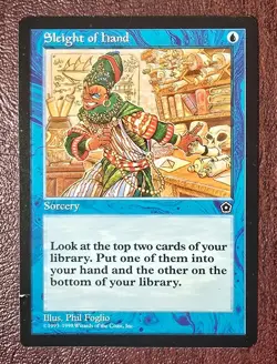 Sleight of Hand - MtG Portal Second Age - Common NM 1998 - Image 2