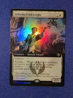 Informed Inkwright Extended Art Foil 311 Secrets of Strixhaven MTG - Image 1