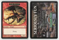 Dragon Token 2 Token Worldwake Magic: The Gathering Near Mint - Image 3