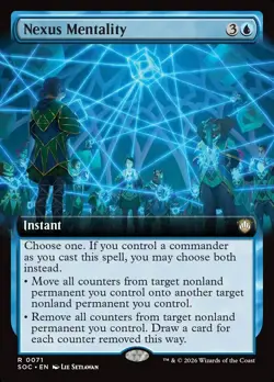 Nexus Mentality ** Extended Art **#71 - CMR: Secrets of Strixhaven - NM MTG - Image 1