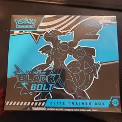 Pokemon TCG Scarlet and Violet Black Bolt ETB Elite Trainer Box Factory Sealed - Image 1