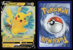 Pikachu V SWSH198 Holo Promo Sword & Shield Promo Pokemon NM - Image 3
