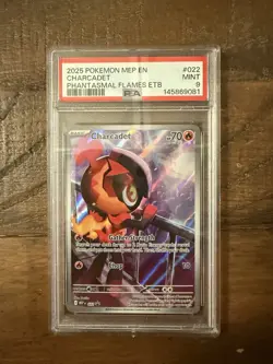 Pokemon TCG Charcadet Promo Phantasmal Flames 045/197 PSA 9 - Image 1
