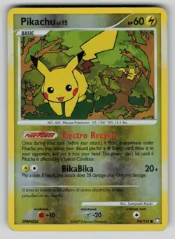 Pikachu 94/123 Common Mysterious Treasures Pokemon Reverse Holo HP - Image 1