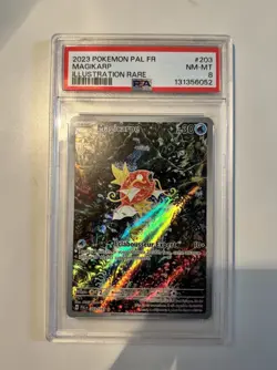 Pokemon TCG Magikarp Scarlet & Violet Paldea Evolved Illustration Rare 203 PSA 8 - Image 1