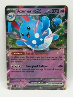 Azumarill ex 084/217 Ascended Heroes NM Double Rare Holo Pokemon TCG - Image 1