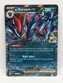 N's Zoroark ex 137/217 Ascended Heroes NM Double Rare Holo Pokemon TCG - Image 1