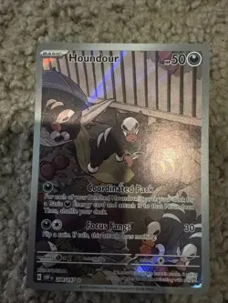 Pokemon TCG Houndour 204/197 Sv03: Obsidian Flames Illustration Rare - Image 1