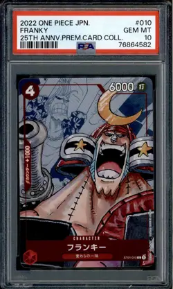 Franky - ST01-010 - PSA 10 - Alt Art Japanese - 25th - One Piece - 64582 - Image 1