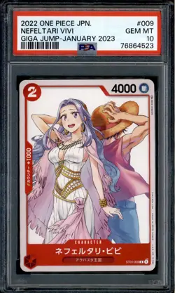 Nefertari Vivi - ST01-009 - PSA 10 - Japanese Promo - Giga Jump - One Piece - 64 - Image 1