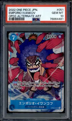 Emporio Ivankov - OP02-051 - PSA 10 - Alt Art Japanese - OP02 - One Piece - 6448 - Image 1