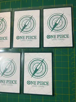 Japanese One Piece TCG PRB-01 Gold DON Card Lot (5) - Lucci, Rebecca, Hody, etc - Image 5