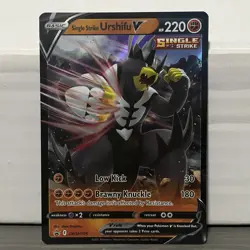 SINGLE STRIKE URSHIFU V SWSH106 HOLO BLACK STAR PROMO POKEMON CARD NM - Image 1