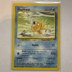 Pokemon 1999 Shadow Base Set Magikarp (Pokemon Trading Card 35/102) - Image 1