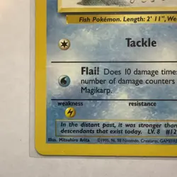 Pokemon 1999 Shadow Base Set Magikarp (Pokemon Trading Card 35/102) - Image 5