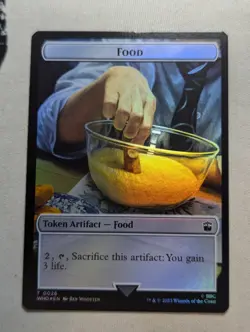 Token - Horse & Food - MTG - WHO 0004 & 0026 - FOIL - Image 2