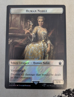 Token - Human Noble & Treasure - MTG - WHO 0039 & 0062 - Surge FOIL - Image 1
