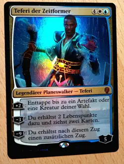 Mtg Magic: # FOIL # Teferi der Zeitformer, Timebender, Planeswalker DEUTSCH - Image 1