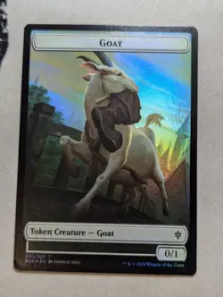 Token - Goat & Food - MTG - ELD - 001/020 & 016/020 - FOIL - Image 1