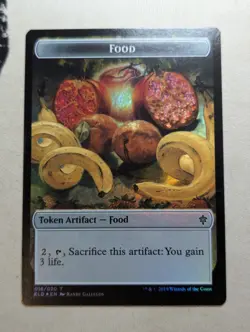 Token - Goat & Food - MTG - ELD - 001/020 & 016/020 - FOIL - Image 2