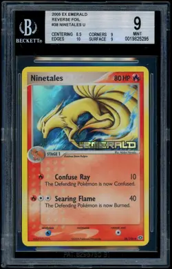 Pokemon EX EMERALD - #38/106 Ninetales - Reverse Holo - ENG - BGS 9 MINT - Image 1