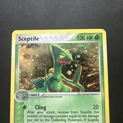 Sceptile 4/17 Holo Rare POP Series 1 LP Pokemon Card - Image 2