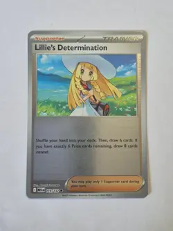 Lillie's Determination 119/132 Uncommon Mega Evolution Pokemon Reverse Holo NM - Image 1