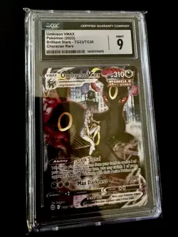 Pokemon Umbreon VMax Brilliant Stars TG23/TG30 Rare Holo CGC 9 Mint 2022 - Image 3