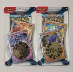 Pokemon Paradox Rift Checklane Blister Pack Pair - Glimmora & Ceruledge Set of 2 - Image 1
