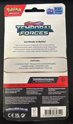 2024 POKEMON SCARLET & VIOLET TEMPORAL FORCES PREMIUM CHECKLANE BLISTER TOGEKISS - Image 2