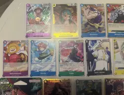 ONE PIECE CARD GAME LOT x24 w/ RARES LEGACY OF THE MASTER & CARRYING ON HIS WILL - Image 2