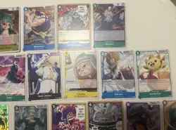 ONE PIECE CARD GAME LOT x24 w/ RARES LEGACY OF THE MASTER & CARRYING ON HIS WILL - Image 3