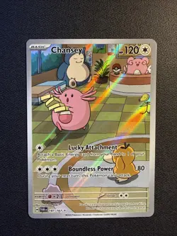 Pokemon TCG Chansey Illustration 187/167 Twilight Masquerade - Image 1