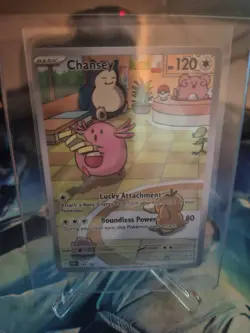 Pokemon TCG Chansey Illustration Twilight Masquerade Card 187/167 NM/M Condition - Image 1