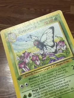 1st Edition Butterfree 33/64 Uncommon 1999 Jungle WOTC Pokemon Cards PL - Image 2