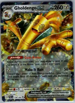 Gholdengo ex 139/182 SV04: Paradox Rift - Pokemon Card - NM - Image 1