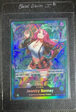 Bandai One Piece Card Game 2 Card Lot Jewelry Bonney Holo OP13-108 OP07-019 - Image 4